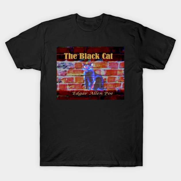 The Black Cat T-Shirt by KayeDreamsART